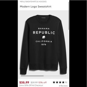 Banana republic Sweatshirt, worn once Size Large